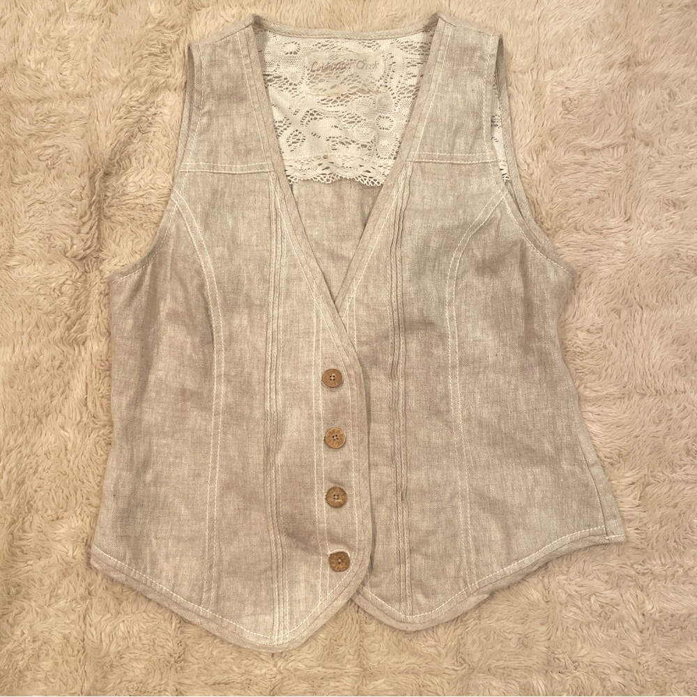 women’s linen vest